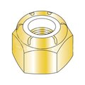 Newport Fasteners Nylon Insert Lock Nut, 3/8"-16, Steel, Yellow Zinc, 1000 PK 444405